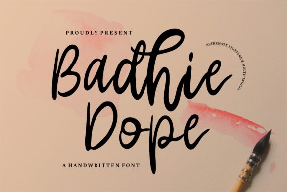 Badhie Dope Font Review for Makers