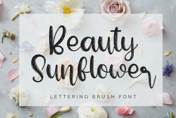 Beauty Sunflower: A Delicate Handwritten Typeface