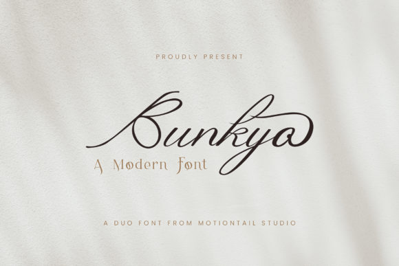 Bunkyo: The Elegant Duo Font for Modern Brands