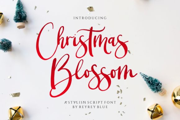 Christmas Blossom: A Premium Script Font for Elegant Branding