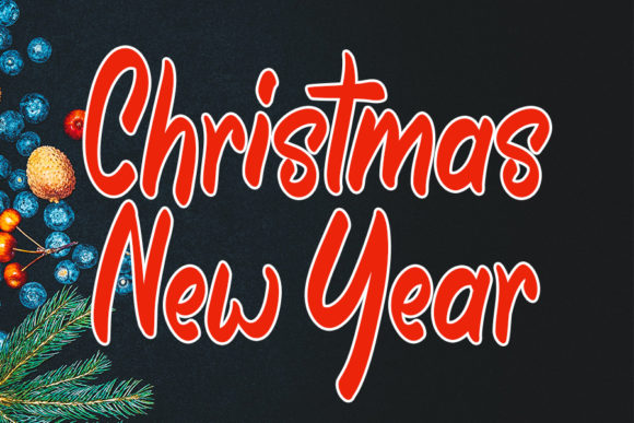Christmas New Year Font for Festive Campaigns
