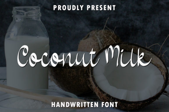 Coconut Milk Font: Romantic Script for Handmade Brands