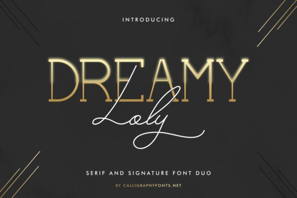 Dreamy Loly: A Luxurious Duo Font for Editorial Design