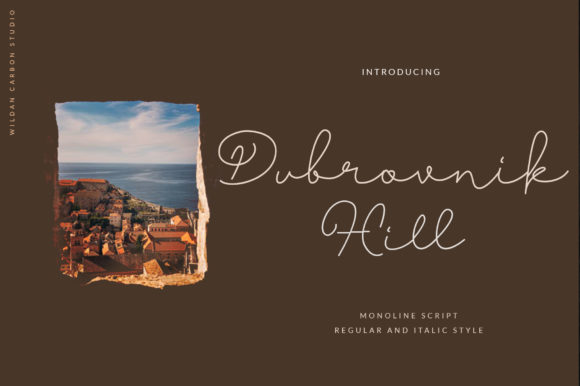 Dubrovnik Hill: A Delicate Script Handwritten Font for Branding