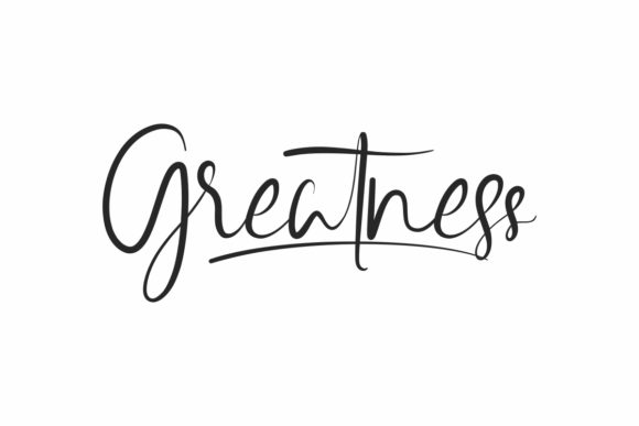 Greatness Handwritten Font for Business Branding