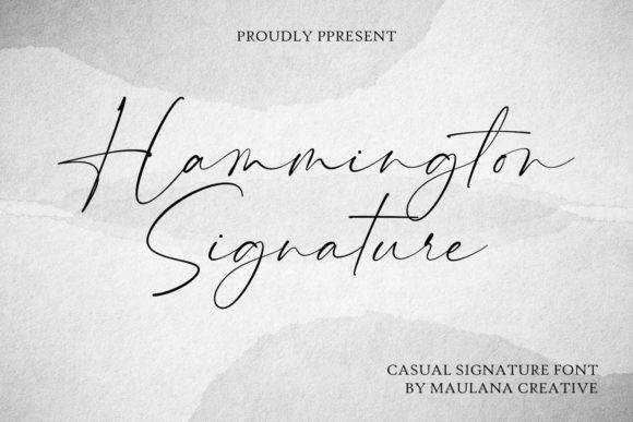 Hammington Signature Font for Makers