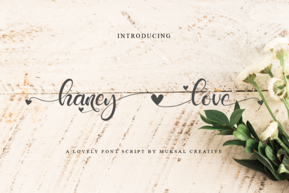 Haney Love: An Elegant Script Handwritten Typeface