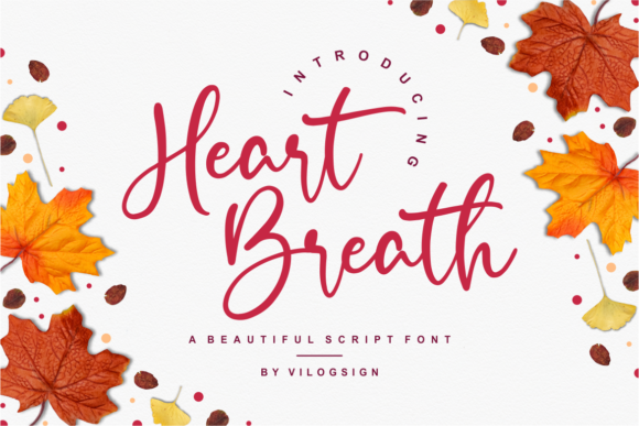Heart Breath Font for Handmade Crafters