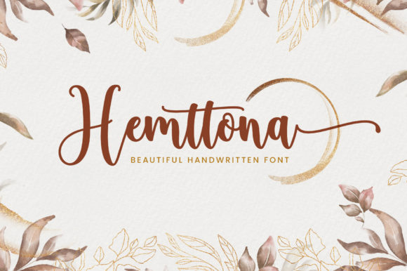 Hemttona: A Romantic Handwritten Font for Makers
