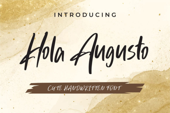 Hola Augusto: The Perfect Handwritten Font for Crafters