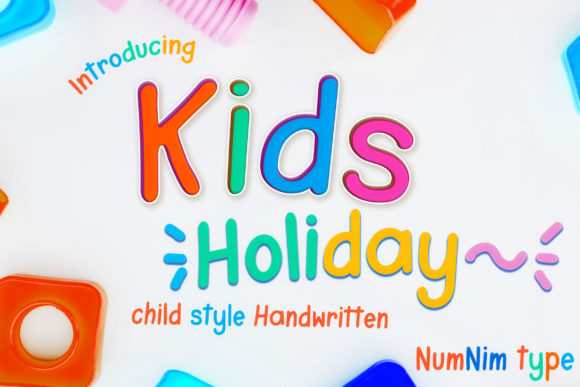 Kids Holiday Typeface for Playful Branding
