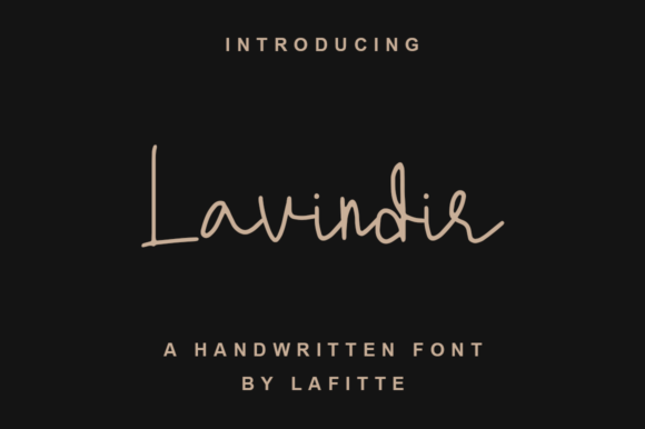 Lavindir: A Modern Handwritten Typeface for Branding