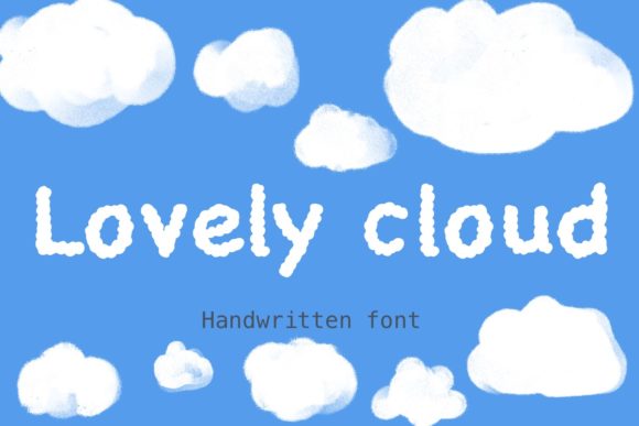 Lovely Cloud Font: A Sweet Script for Designers