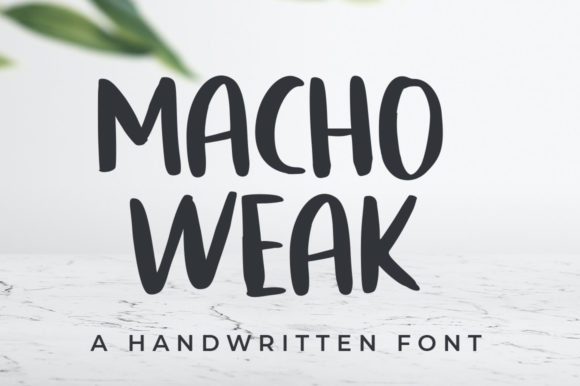Macho Weak Font for Bold Craft Branding