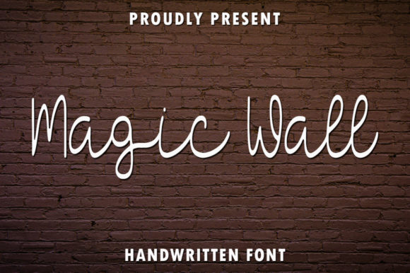 Magic Wall: A Sweet Handwritten Font for Makers