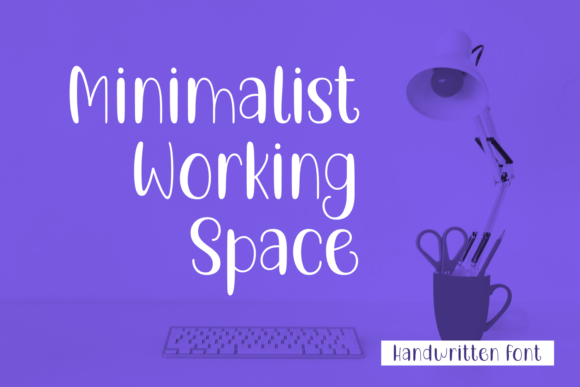 Minimalist Working Space Font for Professional Branding