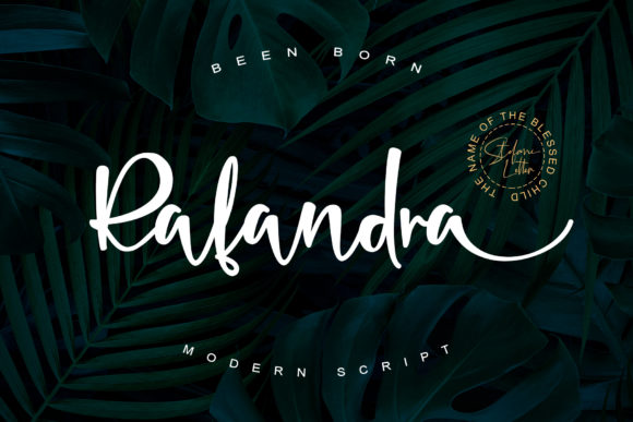 Rafandra: The Timeless Script Handwritten Font for Branding