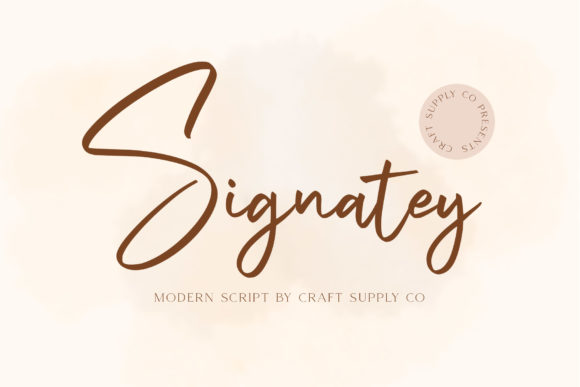 Signatey: A Modern Handwritten Typeface for Branding