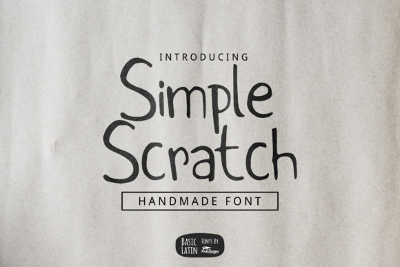 Simple Scratch Font for Authentic Branding