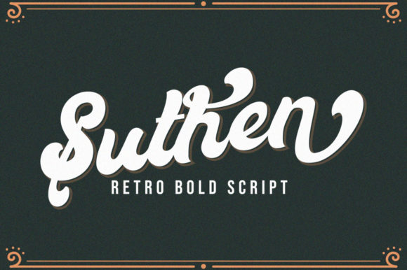 Suthen: A Bold Retro Font for Web Design