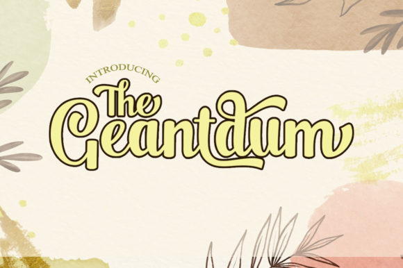 The Geantdum Font: Vintage Handwritten Style