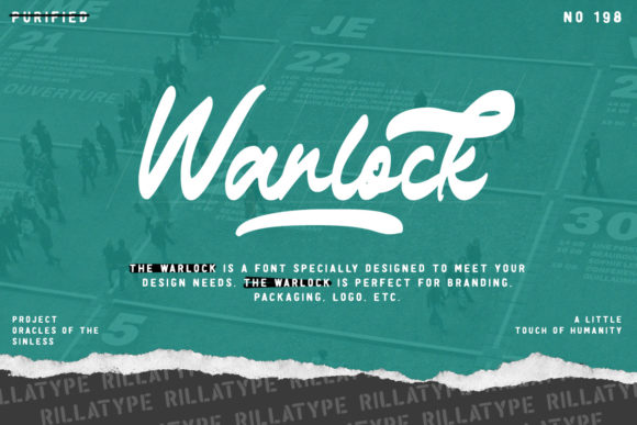 The Warlock Typeface for Vintage Branding
