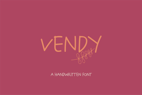 Vendy: A Playful Handwritten Font for Crafters